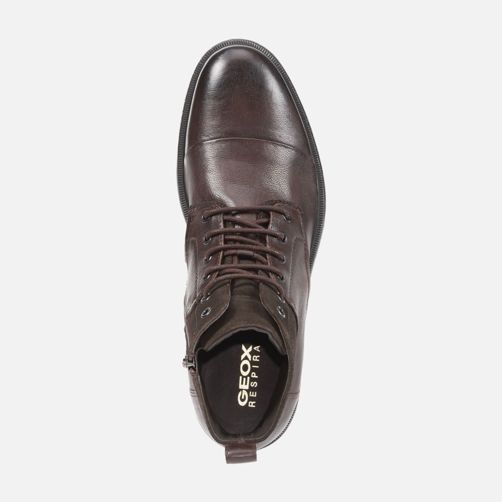 Botas Geox Homem Marrom Escuro - Terence - PMRIO7819